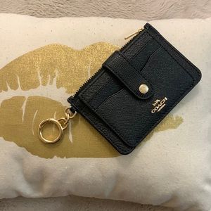 Coach Black Attachment Card Case